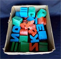 Vintage Toy Number Blocks