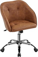 Yaheetech Faux Leather Desk Chair  Makeup Vanity C