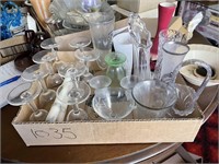 Glasses, Vases, Candle Holders, etc.