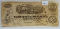 1862 $100 Confederate Note