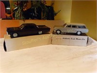 2 Vintage Plastic model cars- Bonneville & 1963