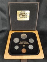 1980 Canadian Coin Set in case