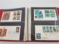 1988-1992 USA Stamps In 25 Pg. Binder With Histori