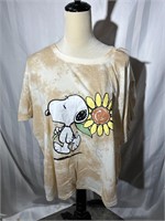 New Womens Peanuts snoopy t shirt