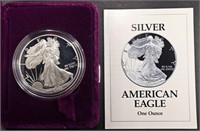 1993-P PROOF AMERICAN SILVER EAGLE OGP