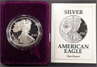1992-S PROOF AMERICAN SILVER EAGLE OGP