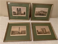 HAUTECOEUR FRERES FRENCH PICTURES SET OF 4