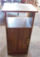 Sauder telephone stand, 15" x 12" x 28"