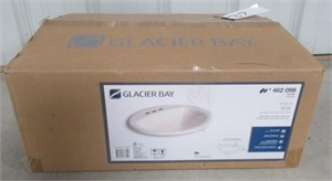 Glacier bay oval basin bone color drop-in sink