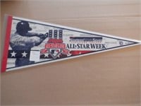 DAVID JUSTICE SIGNED1997 ALL STAR GAME PENNANT