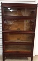 Vintage Cherry Sectional Bookshelves