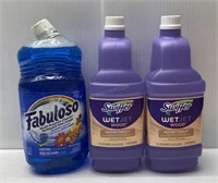 3 Bottles of Fabuloso/Swiffer Cleaning Liquids NEW