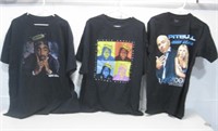 Three Concert Artist Shirts Largest 3XL