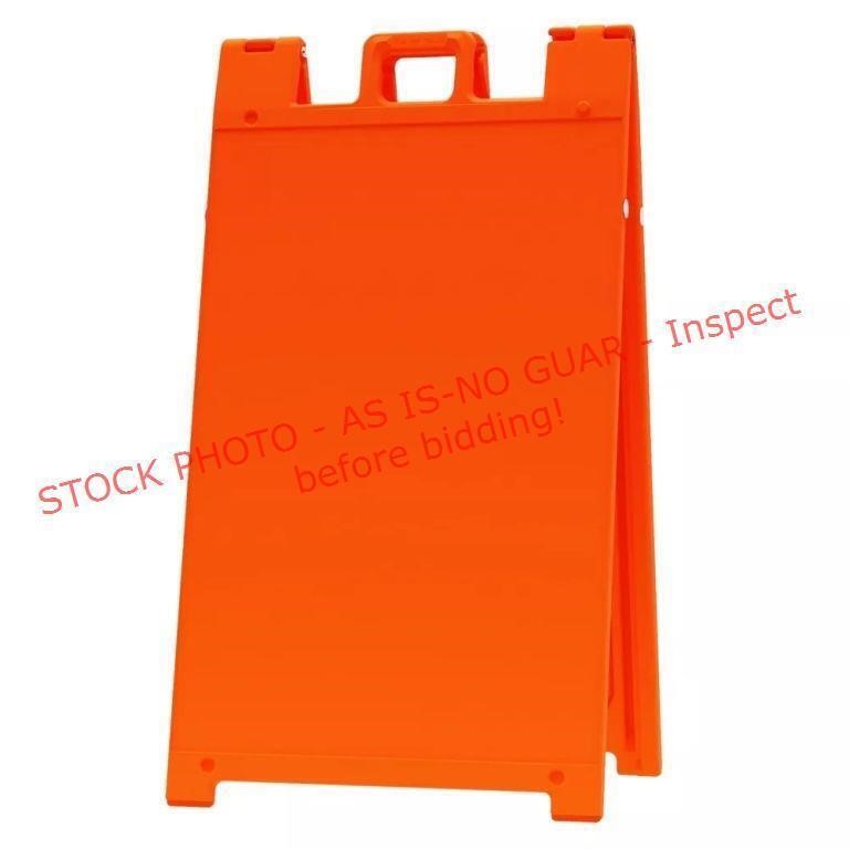 Plasticade A-Frame Folding Sidewalk Sign, Orange