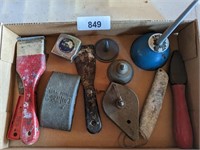 Assorted Tools: Scrapers, Oiler, & More