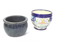2 7.5" W Ceramic Planter Pots