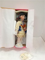 Treasury Collection Porcelain Doll NIP Native