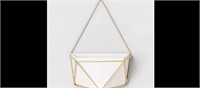 Succulent Wall Geometric Hanging White/Gold