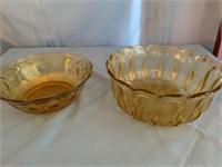 Amber Vintage Bowls