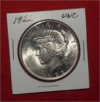 1922 Unc. Peace Silver Dollar
