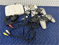 PLAYSTATION ONE WITH CONTROLLERS