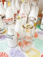 (4) 1-Pint Dairy Bottles