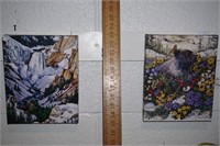 Pair of Donna Morgan Canvas Wrapped Art