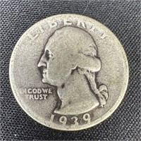 1939 Washington Silver Quarter
