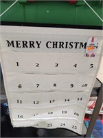Christmas ornaments,canvas countdown calendar