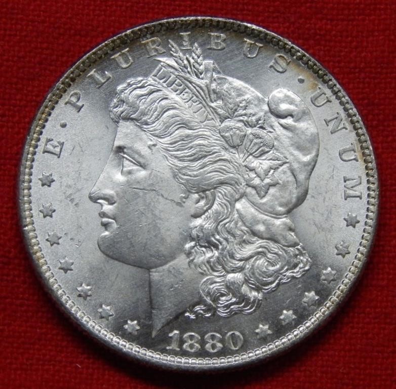 1880 O Morgan Silver Dollar