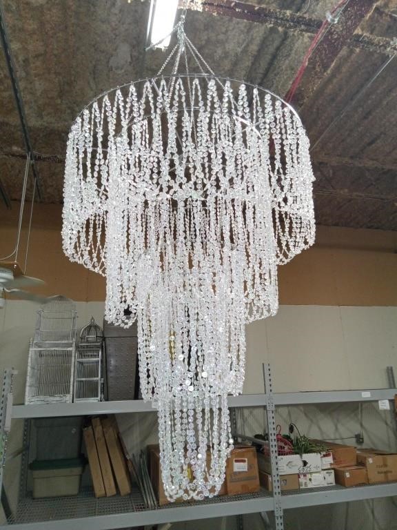 Beaded chandelier