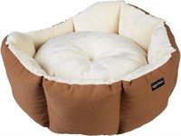 Basics Octagon Pet Bed, 20 Inch, Brown