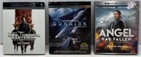 Lot of 3 Assorted 4K UHD + Blu-Ray Movies - NEW
