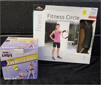 Exercise Ball & Fitness Circle   - J