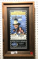 The Weaver Family Framed Concert Poster