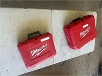 (2) Coffres d'outils MILWAUKEE- MAXIMUM (2)  boxes