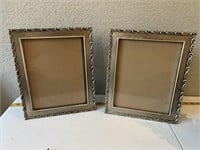 2 Metal Picture Frames