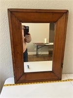 Rustic Wood Framed Mirror