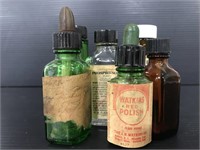 Vintage collection of apothecary glass jars