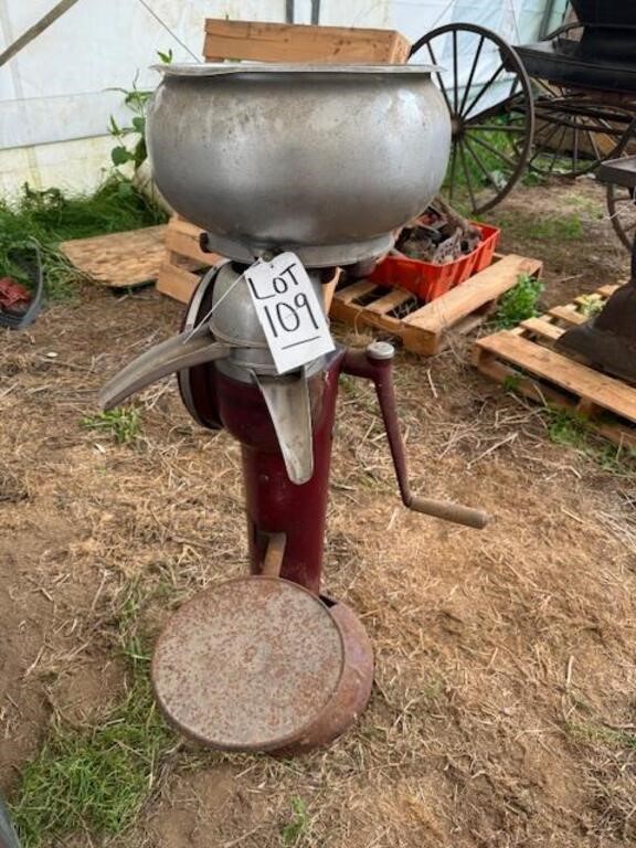 Antique Cream Separator, hand crank