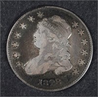 1828 BUST QUARTER, VF/XF -NICE COLOR