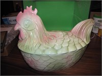 Large Covered Chicken (1991 Holland Mold) 12x9&3/4