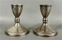 Vintage Pair of Duchin Sterling Weighted