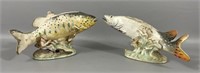 Two Vintage Trout Planters