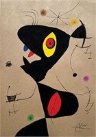 Joan Miro on vintage paper