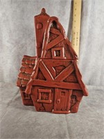 TWIN WINTON LEANING HOUSE COOKIE JAR