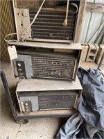 3 Old AC Units & Rolling Cart