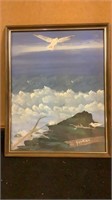 Orginal oil painting signed T. Carson