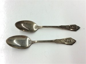 Sterling Silver: 2 Wallace Rosepoint Spoons