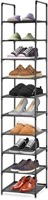 10 Tiers Vertical Shoe Rack, Narrow Shoe Rack,